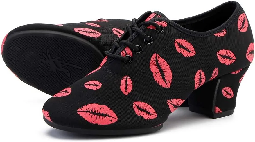 DKZSYIM Men and Women's Boost Dance Sneaker Modern Jazz Ballroom Performance Dance-Sneakers Sports Shoes,Model WZSP-NJB