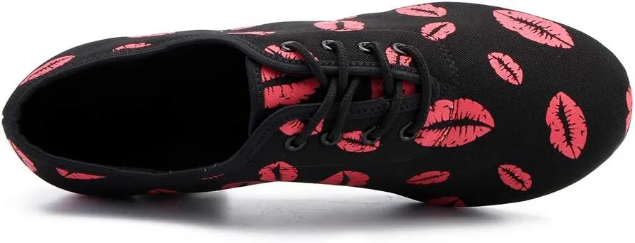 DKZSYIM Men and Women's Boost Dance Sneaker Modern Jazz Ballroom Performance Dance-Sneakers Sports Shoes,Model WZSP-NJB
