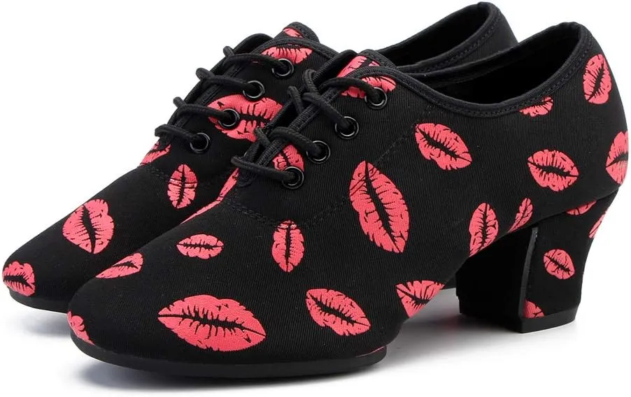 DKZSYIM Men and Women's Boost Dance Sneaker Modern Jazz Ballroom Performance Dance-Sneakers Sports Shoes,Model WZSP-NJB