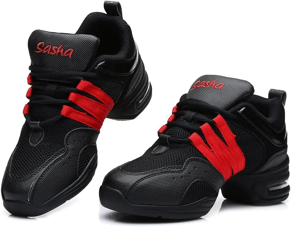 DKZSYIM Men and Women's Boost Dance Sneaker/Modern Jazz Ballroom Performance Dance-Sneakers Sports Shoes,Model B55/B56