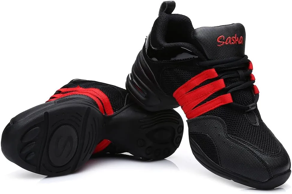 DKZSYIM Men and Women's Boost Dance Sneaker/Modern Jazz Ballroom Performance Dance-Sneakers Sports Shoes,Model B55/B56
