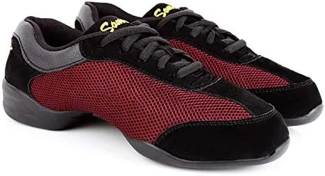 DKZSYIM Women's Split Sole Dance Sneaker/Modern Jazz Ballroom Performance Dance-Sneakers Sports Shoes,Model CMJ-FJW