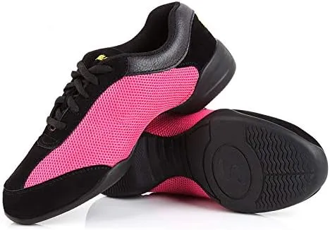 DKZSYIM Women's Split Sole Dance Sneaker/Modern Jazz Ballroom Performance Dance-Sneakers Sports Shoes,Model CMJ-FJW