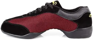 DKZSYIM Women's Split Sole Dance Sneaker/Modern Jazz Ballroom Performance Dance-Sneakers Sports Shoes,Model CMJ-FJW