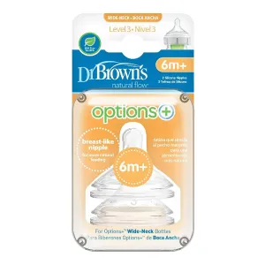 Dr Browns Options  Wide Neck Teat Level 3 - 2 Pack