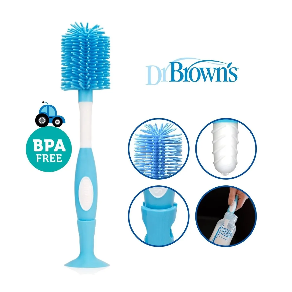 Dr.Brown's Soft Touch Bottle Brush - Blue