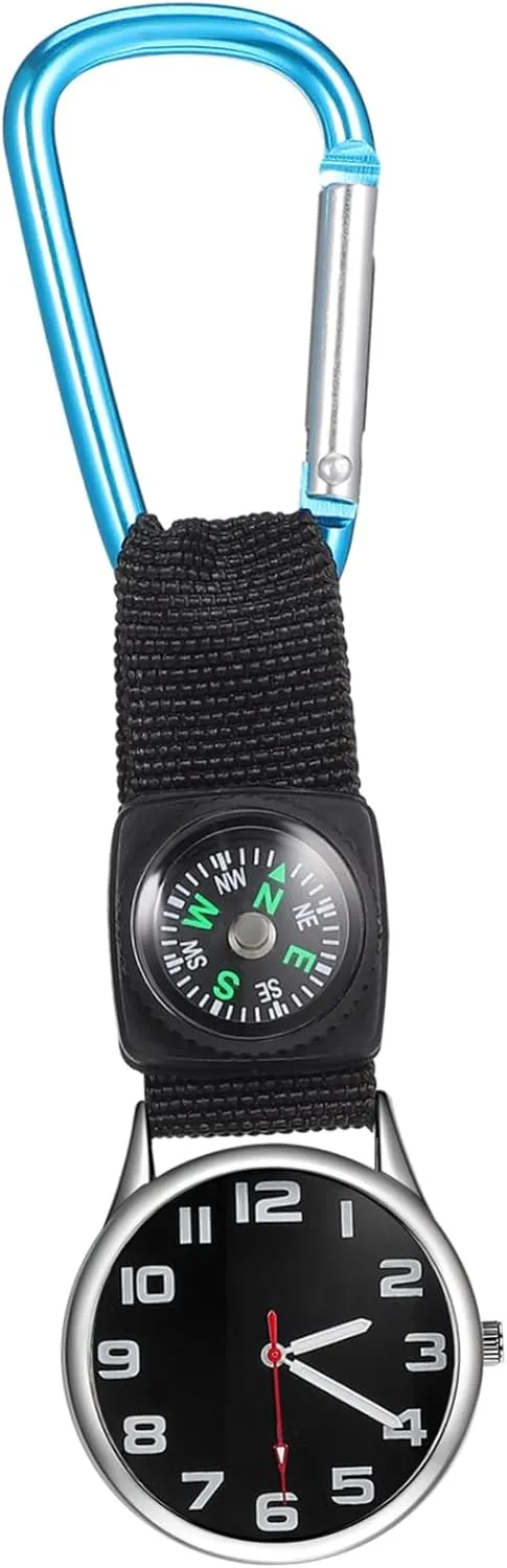 Dual Use Minimalist Mountaineering Watch with Compass Clip Design for Nurses and Outdoor Sports for Hiking and Travel