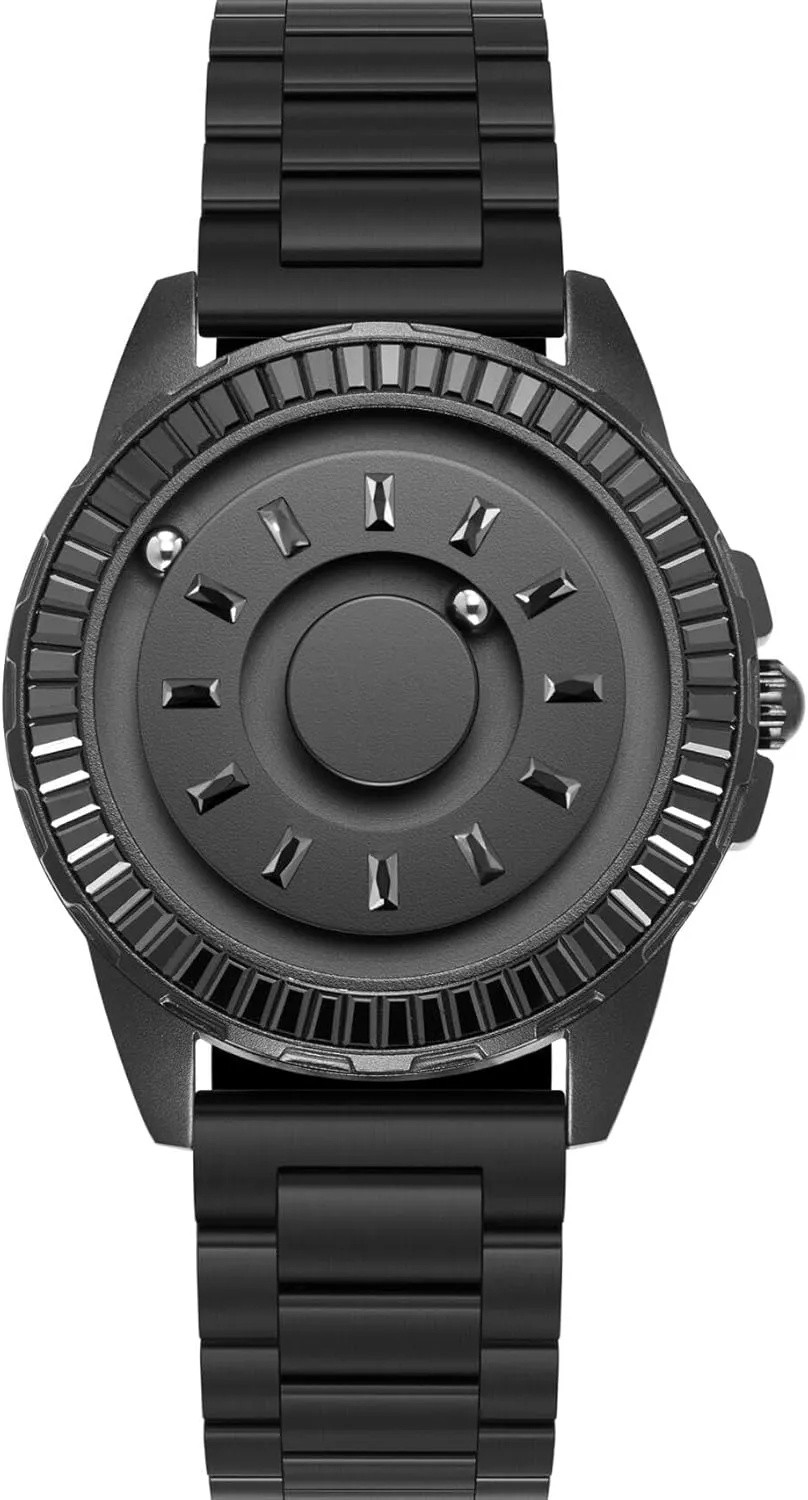 EUTOUR Mens Watch Wrist Watch, Magnetic Watches Fancy Minimalist Unisex Watches Quartz Watch with Stainless Steel Bracelet 40mm