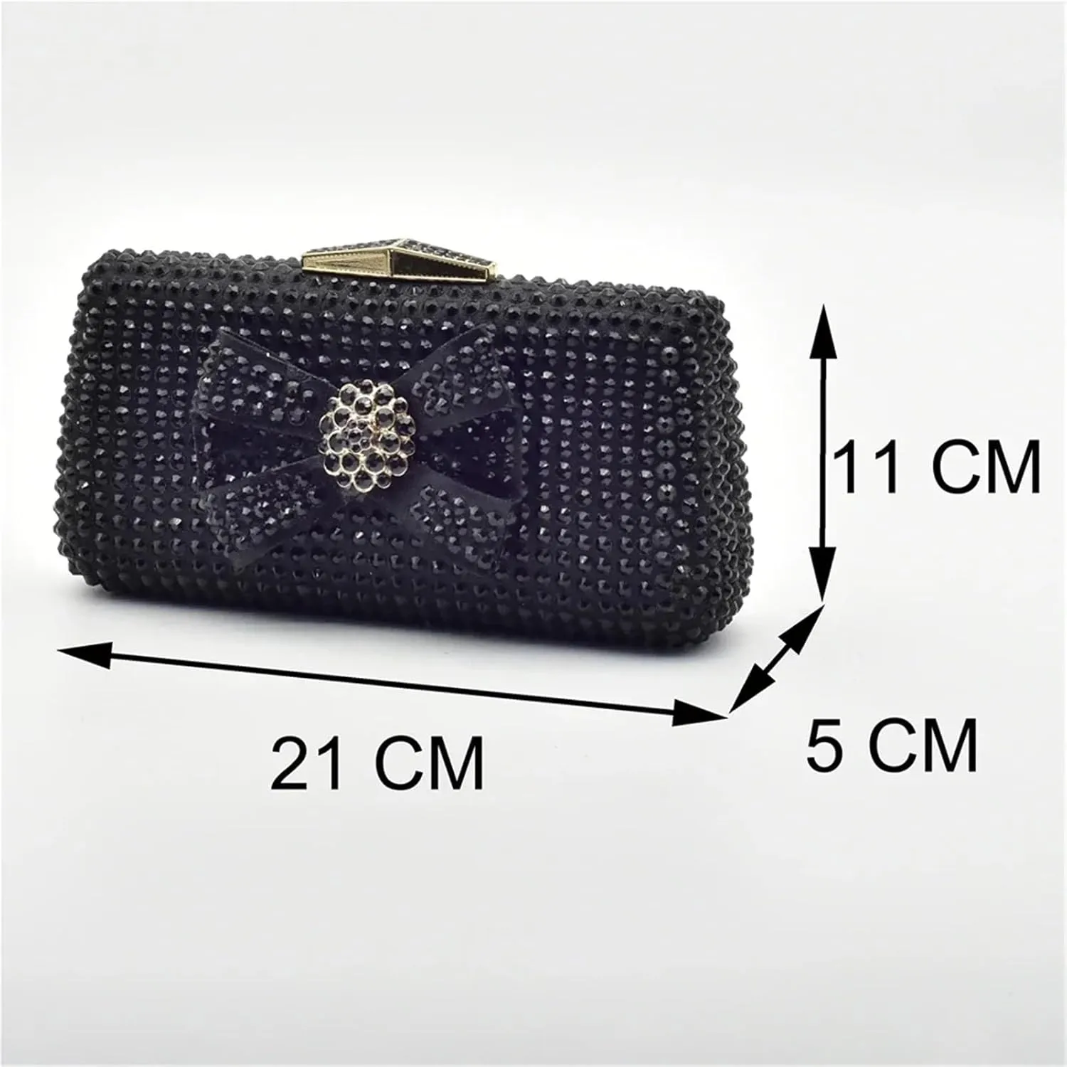 Evening Clutch Bag Purses and Handbag Shoulder Bag Shiny Crystal Clutch Purse Party Bag Banquet Bag(Gold)