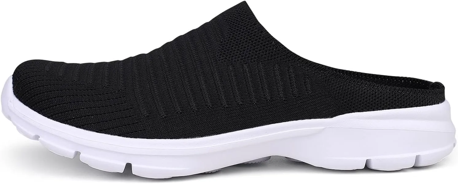Fashion Summer Men Slippers Mesh Breathable Lightweight Slip On Flat Casual Half Slippers Mens