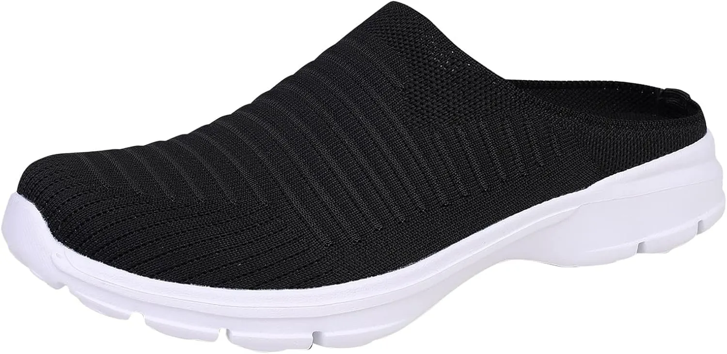 Fashion Summer Men Slippers Mesh Breathable Lightweight Slip On Flat Casual Half Slippers Mens