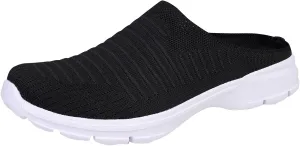 Fashion Summer Men Slippers Mesh Breathable Lightweight Slip On Flat Casual Half Slippers Mens