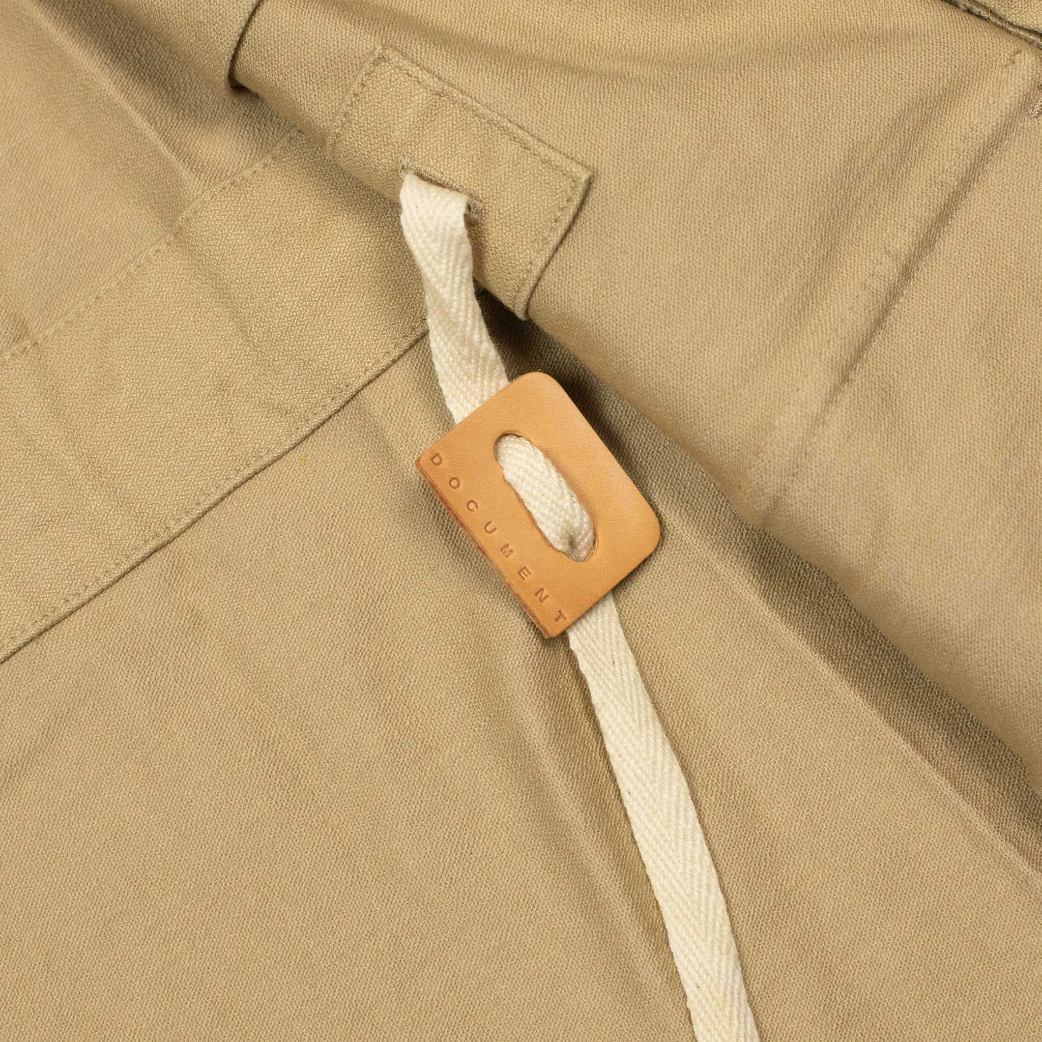 Field jacket in beige cotton sateen