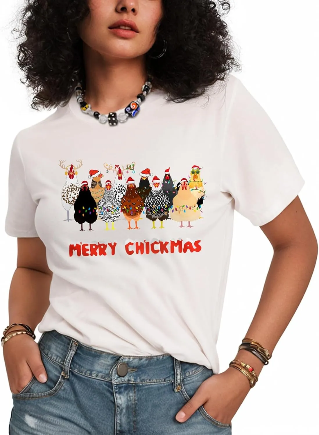 Flafens Graphic Tees T Shirts for Women - Cute Womens T-Shirts Cotton Tshirts Tops Teens Girls