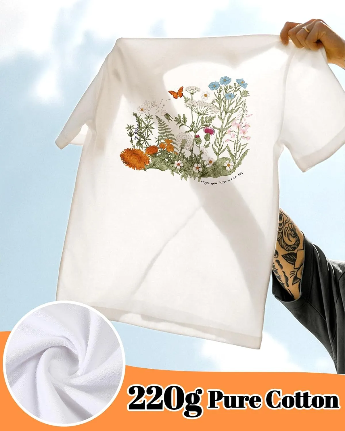 Flafens Graphic Tees T Shirts for Women - Cute Womens T-Shirts Cotton Tshirts Tops Teens Girls