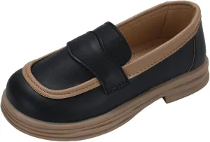 Girls School Mary Jane Shoes Chunky Heel Platform Slip On Fashion Casual Walking Shoes for Little Child Big Kids