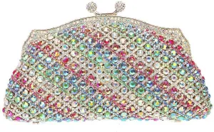 Glittering Evening Clutch Bag Crystal Rhinestone Handbags for Women Wedding Prom Party Night Purse