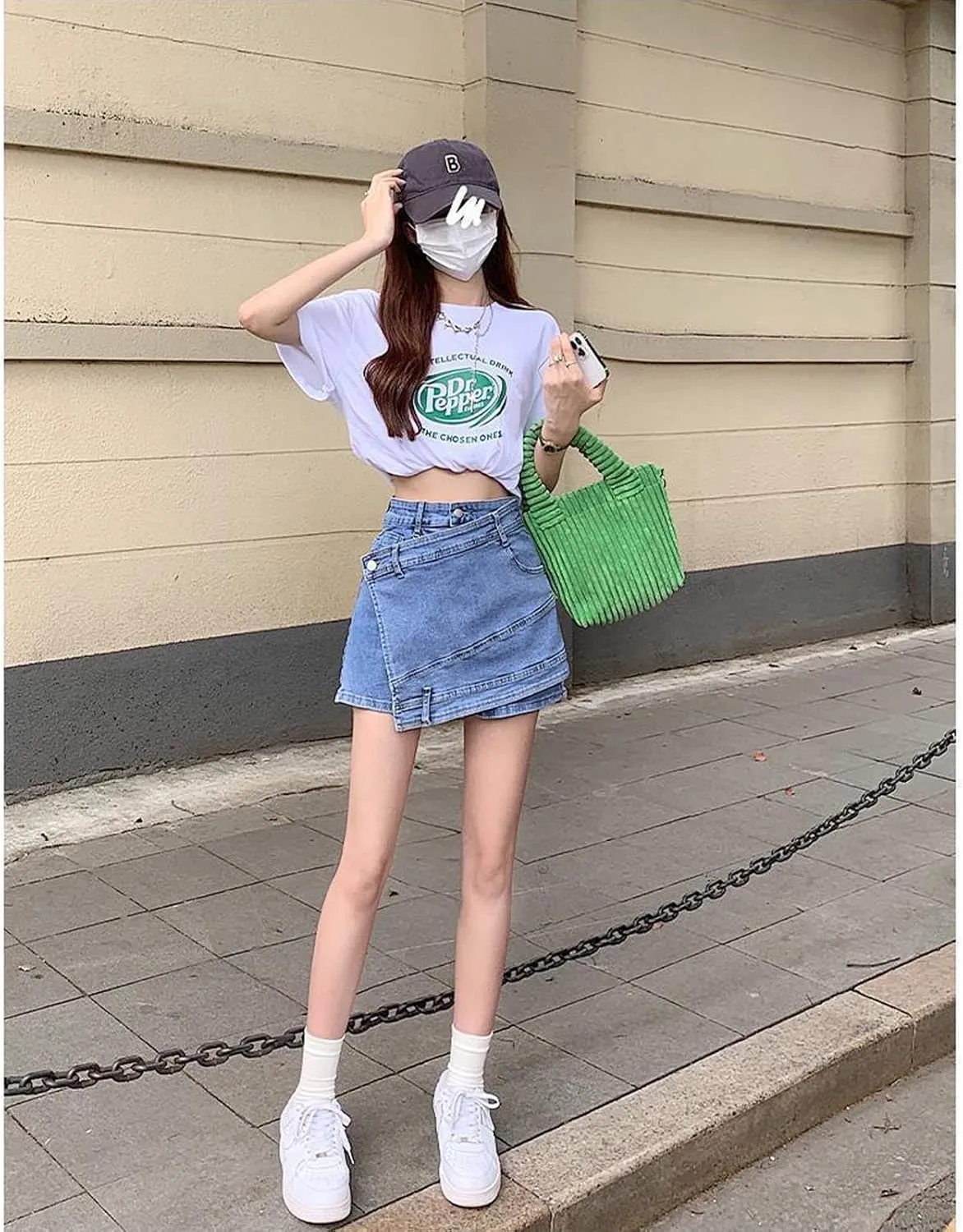 Gothic Denim Shorts Women's high Waisted Buttocks Irregular Shorts Women's Summer Sexy Denim Shorts