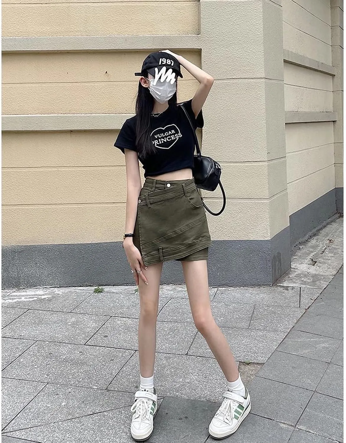 Gothic Denim Shorts Women's high Waisted Buttocks Irregular Shorts Women's Summer Sexy Denim Shorts