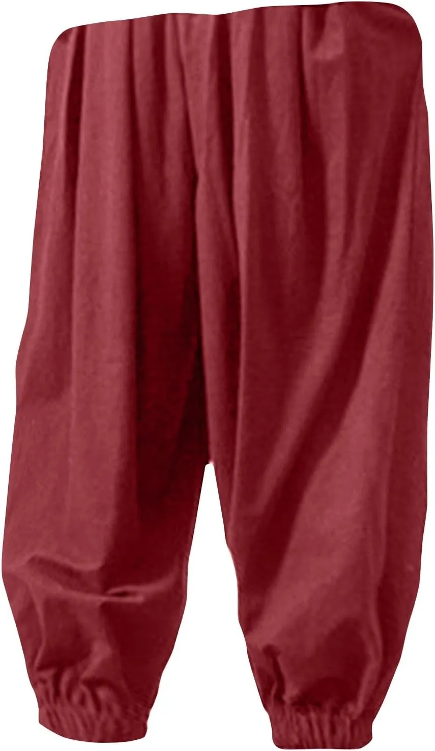 Harem Pants Men Drop Crotch Cotton Linen Pants 2025 Summer Causal Cinch Bottom Lounge Pants Elastic Waist Pants