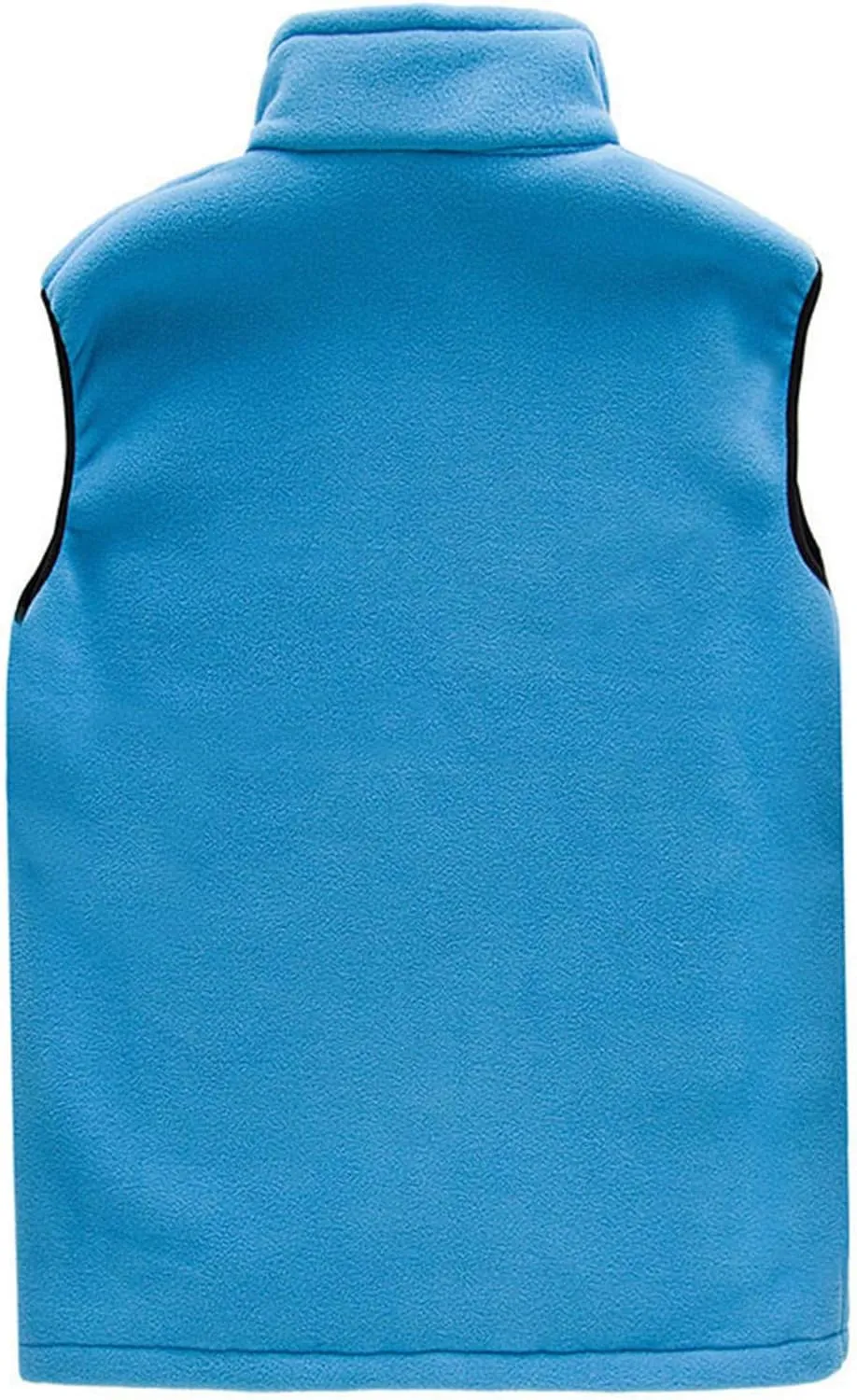 hlysgo Mens Full Zip Fleece Vest, Winter Warm Outdoor Waistcoat Casual Loose Fit Sleeveless Jacket Outerwear with Pockets