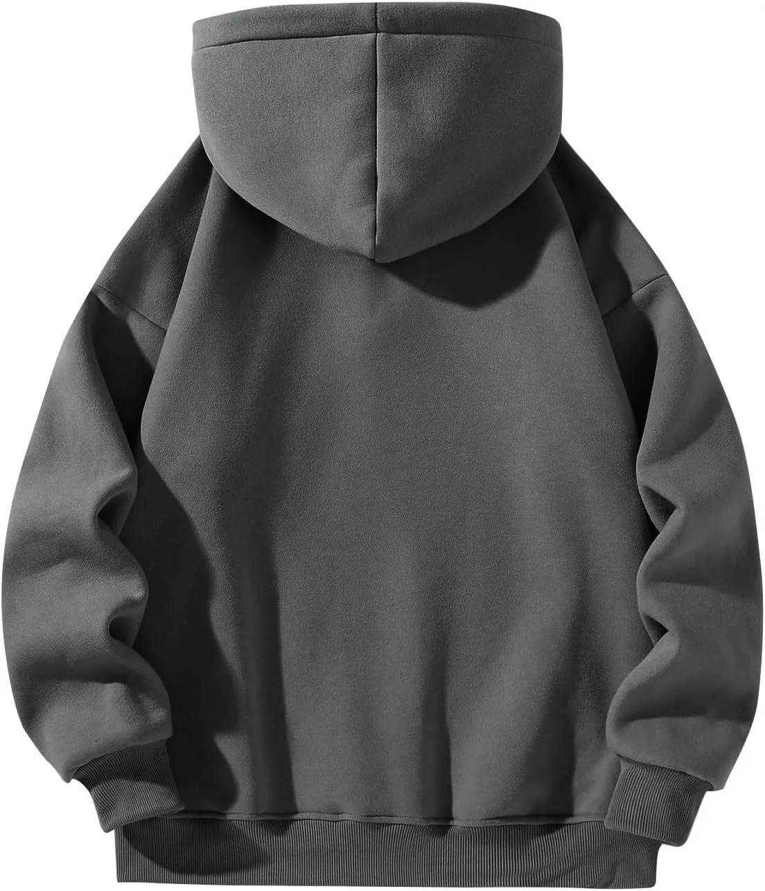 Hoodies for Men Quarter Zip Pullover Drop Shoulder Lightweight Workout Plain Hoodie Big And Tall Hooded Sweatshirt