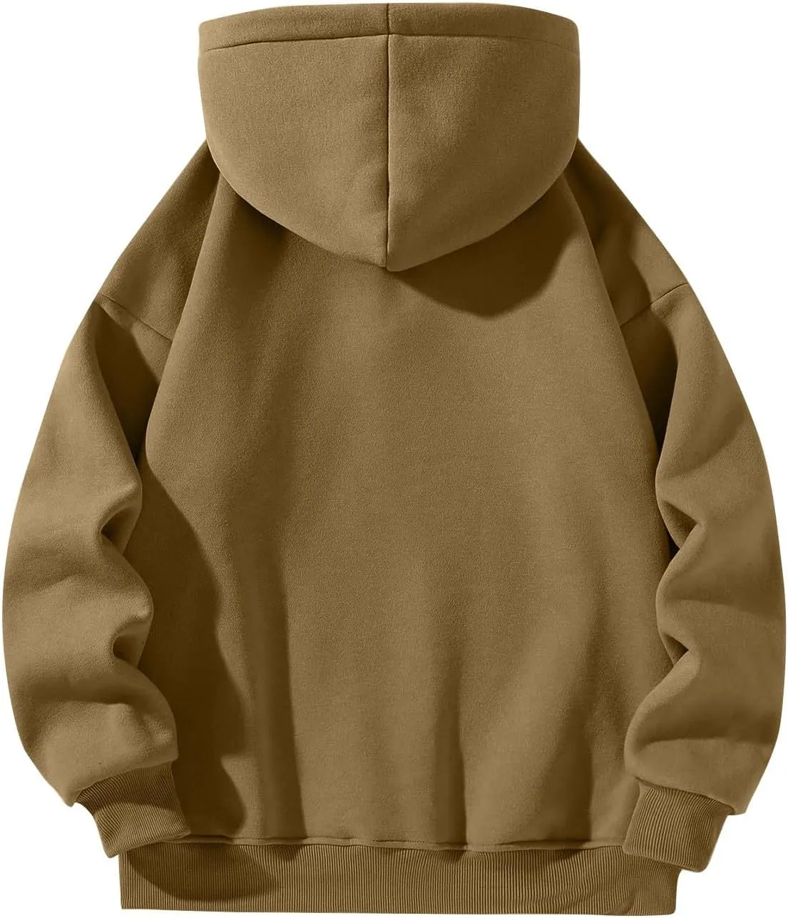 Hoodies for Men Quarter Zip Pullover Drop Shoulder Lightweight Workout Plain Hoodie Big And Tall Hooded Sweatshirt