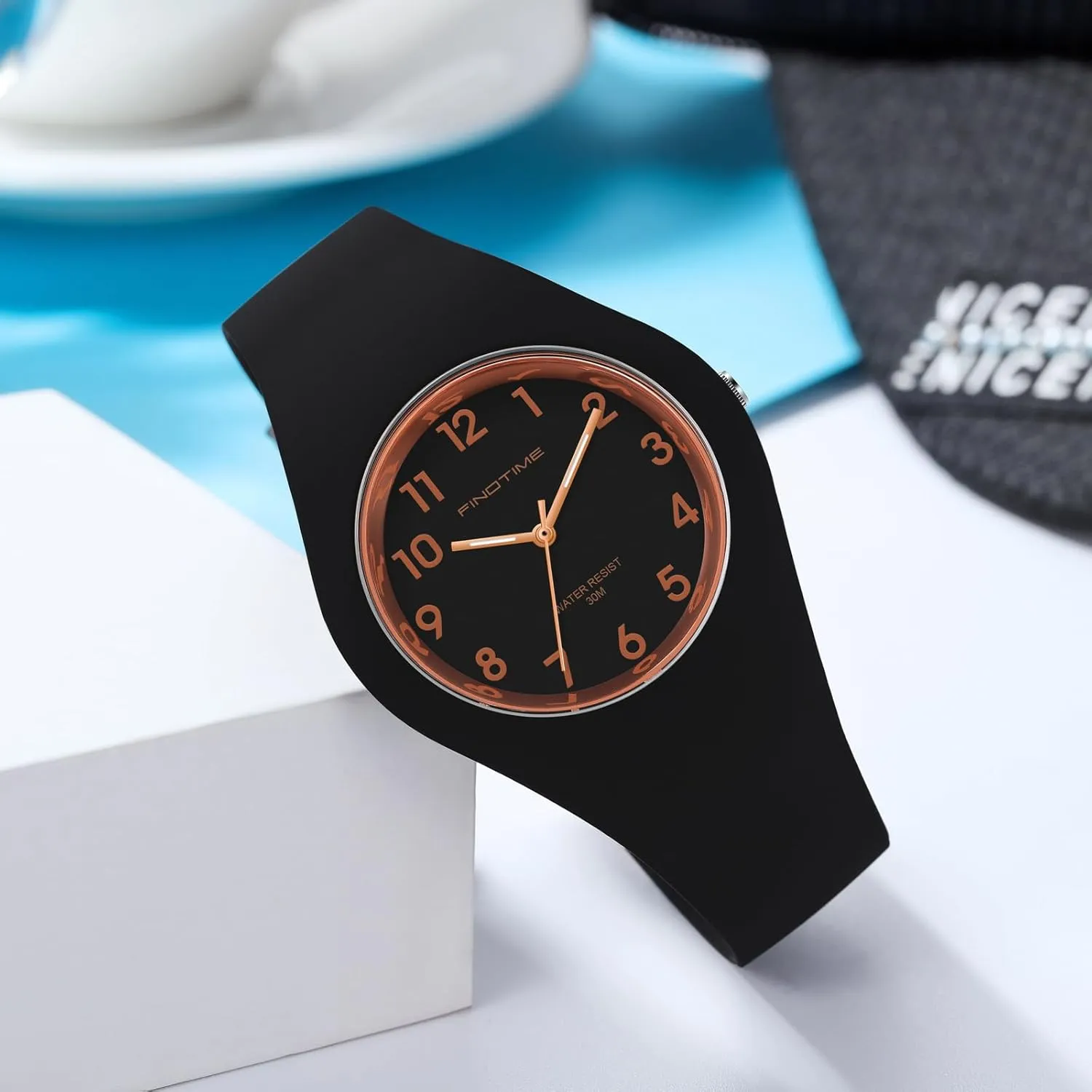 Jelly Womens Watches, Colorful Purple Women's Watch Sport Simple Minimalist Easy Read Dial with Second Hand Ladies Soft Silicone Band Analog Quartz Light