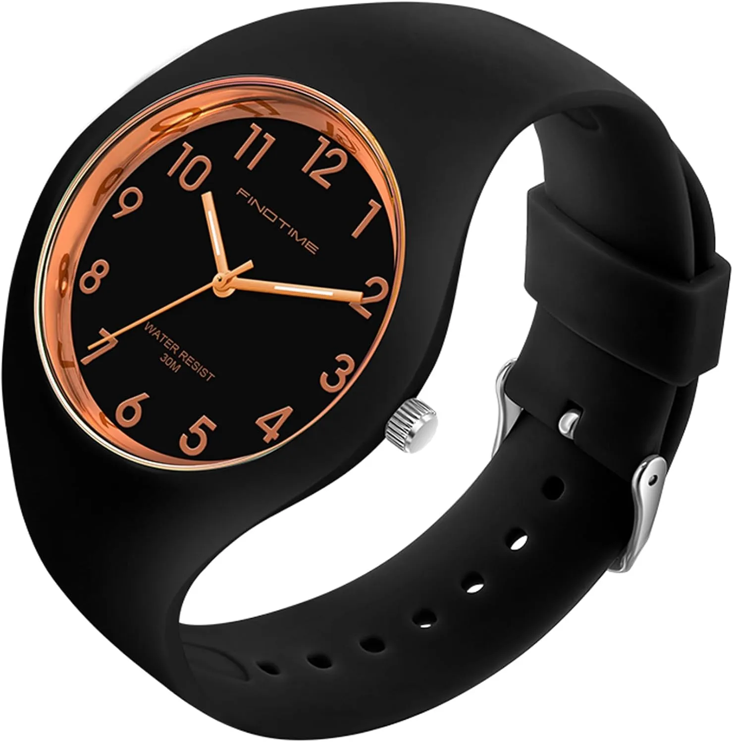 Jelly Womens Watches, Colorful Purple Women's Watch Sport Simple Minimalist Easy Read Dial with Second Hand Ladies Soft Silicone Band Analog Quartz Light