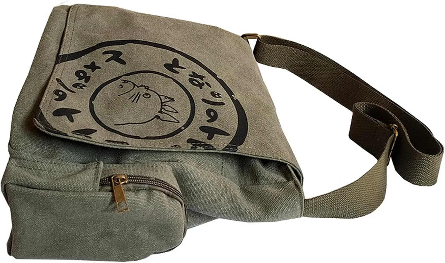 Korean Canvas Shoulder Bag for Men - Large Capacity Computer Casual Bag