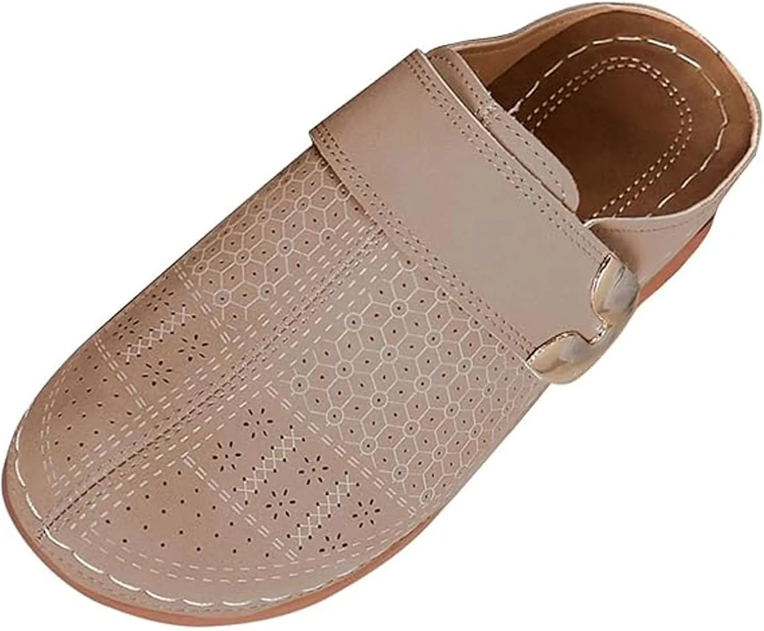 Kubbon Clogs for Women Slip-On Flat Mule Shoes Comfortable Closed Toe Clogs Casual Walking Wedge Clog Summer Shoes Dressy Beach Sandals