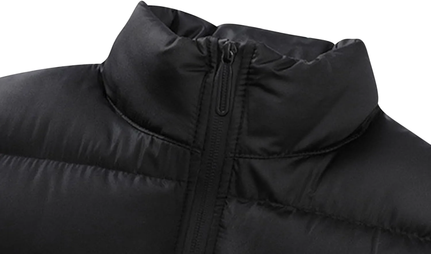 lcziwo Men's Lightweight Puffer Vest Stand Collar zip up sleeveless Jacket Packable warm winter padded Cotton coat