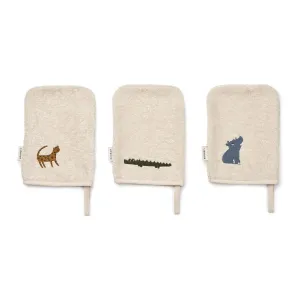Liewood Francisco Washcloth 3 Pack - All Together / Sandy
