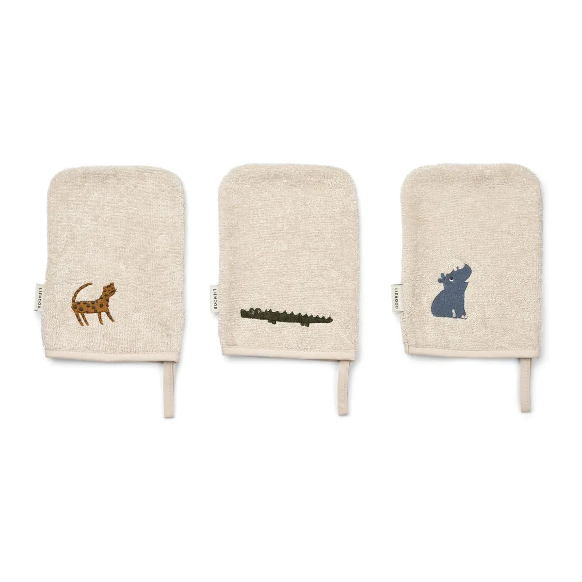Liewood Francisco Washcloth 3 Pack - All Together / Sandy