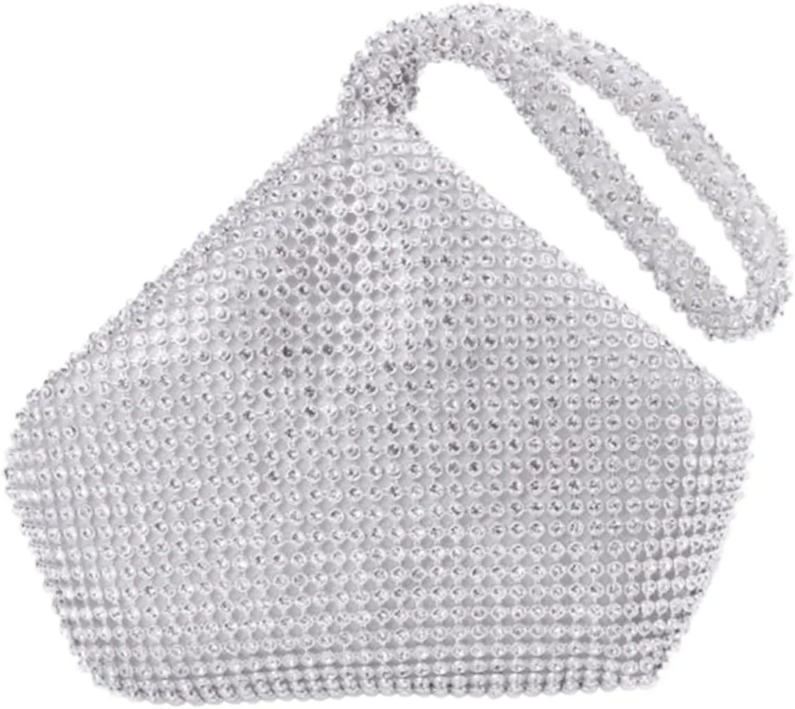 LIFKOME Rhinestone Clutch Evening Bag Hand Purse for Women Fashion Phone Bag Change Purse
