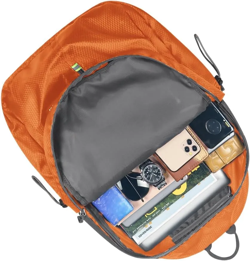 Lightweight Packable Foldable Backpack, Hiking backpack,Travel Backpack (Orange)