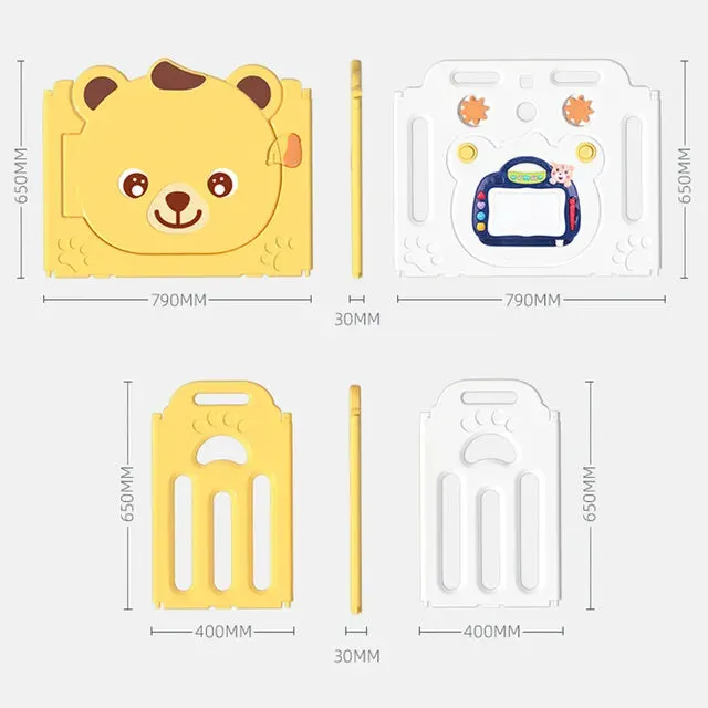 Little Angel Kids Playpen (Yellow) - 163 x 163 x 65 cm