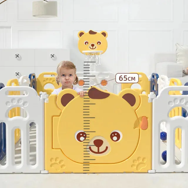 Little Angel Kids Playpen (Yellow) - 163 x 163 x 65 cm