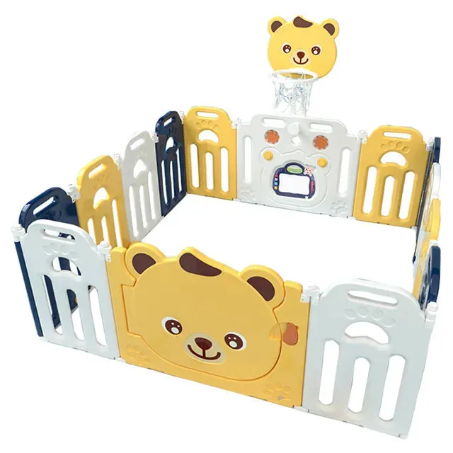 Little Angel Kids Playpen (Yellow) - 163 x 163 x 65 cm