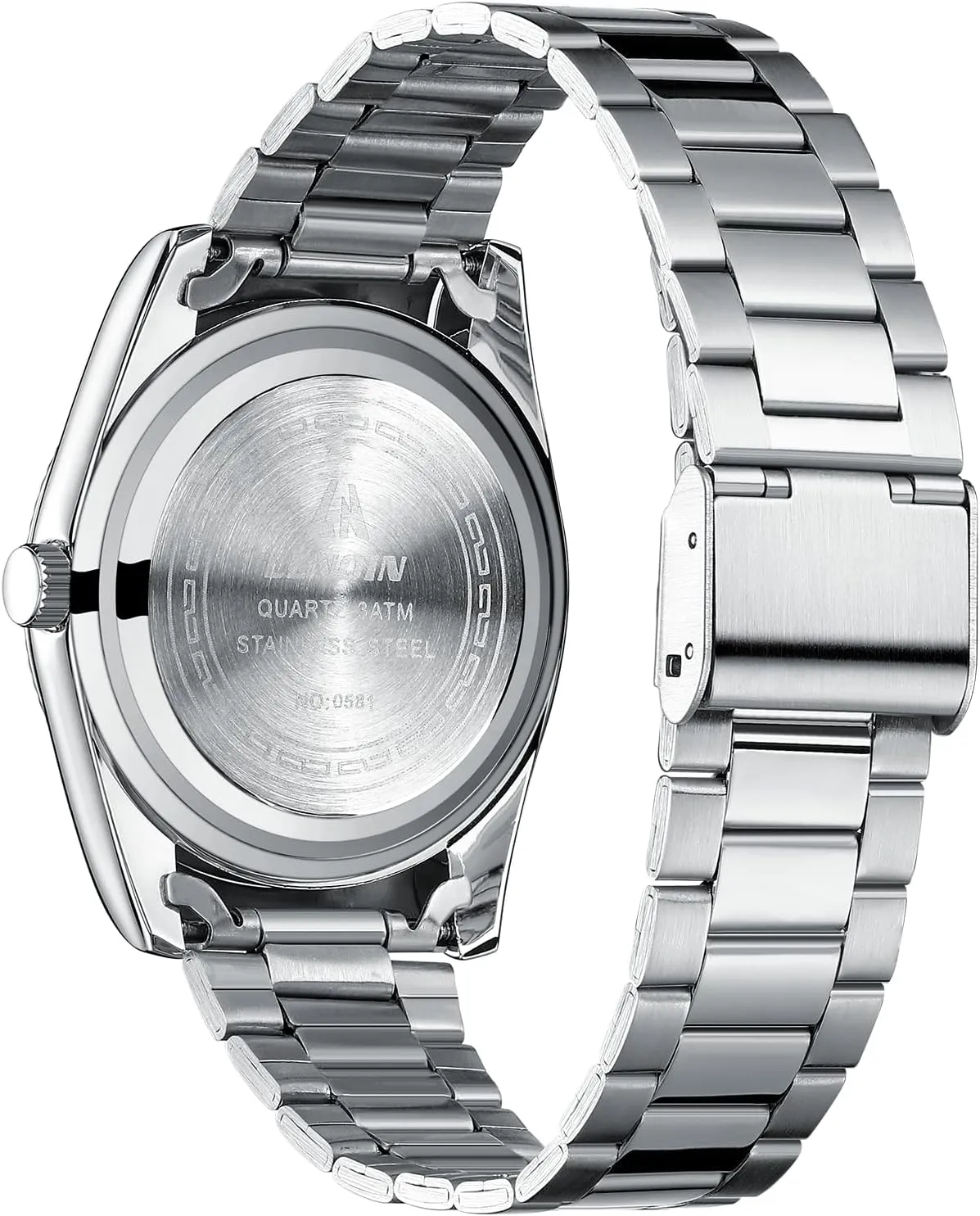 LN LENQIN Mens Watches Watches Men Stainless Steel Analog Quartz Watch Waterproof Men's Wrist Watches Fashion Business Watch with Date
