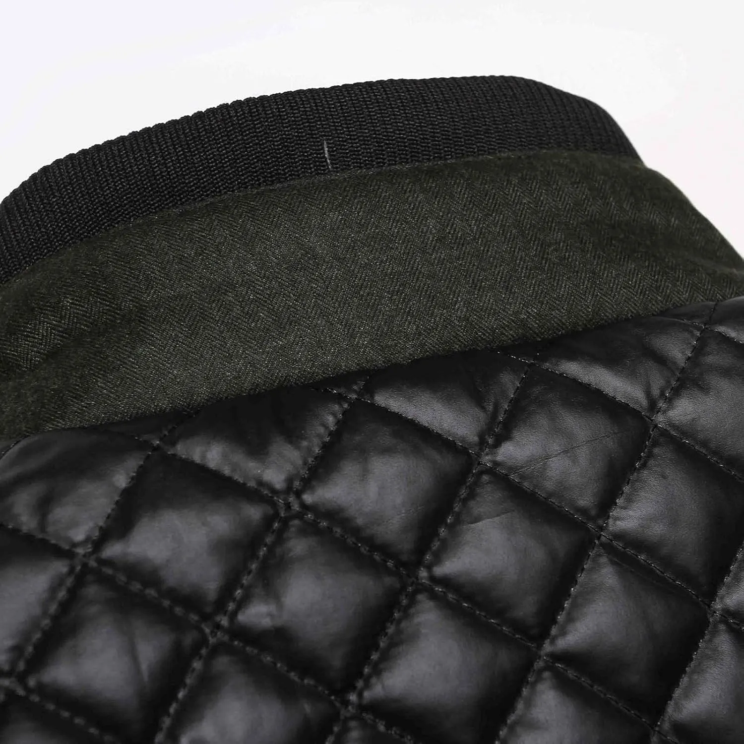 Mens Autumn And Winter Fashion Casual Diamond Coat Jacket Cotton Padded Jacket down Puff Jacket Men