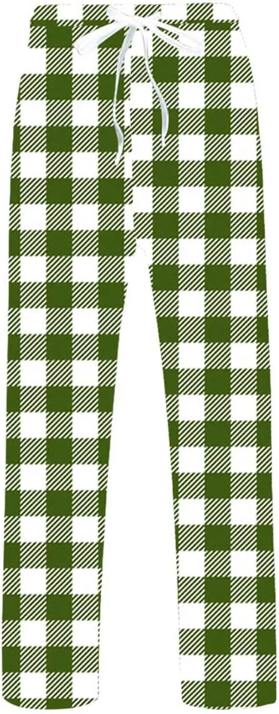 Men's Fleece Jogger Pant Men's Spring Summer Autumn and Winter Classic Fashion Leggings Plaid Wash Cotton Workout