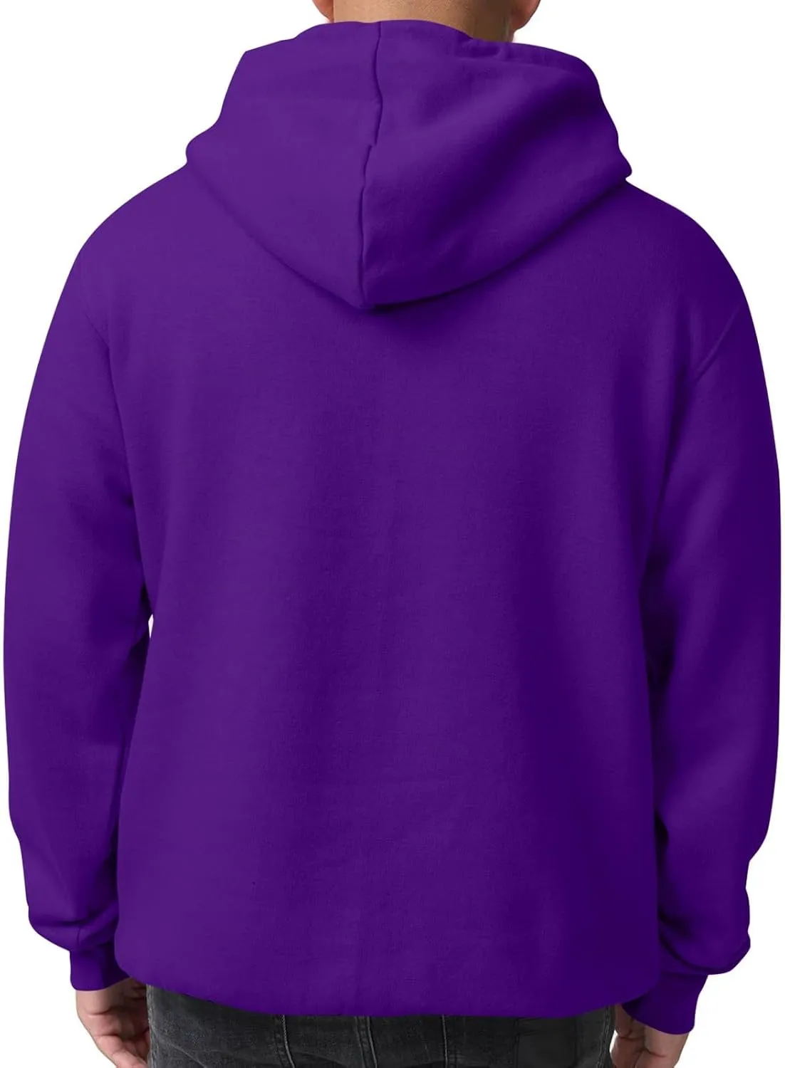 Mens Oversized Hoodies Casual Fleece Long Sleeve Crewneck Hooded Sweatshirt Big And Tall Pullover Shirts S-3XL