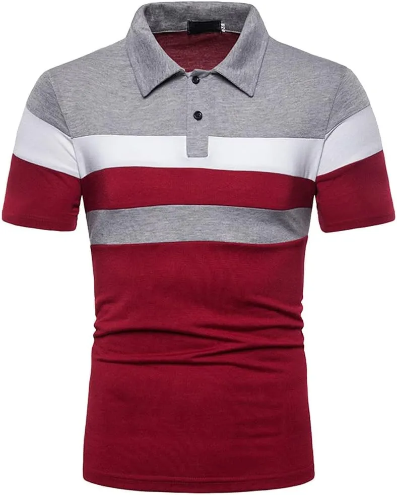 Mens Polo Sleeve Summer Casual Tops Men's T Shirts Golf Items for Men Mens Shirts Blue Mens Shirts Polo Tees Slim