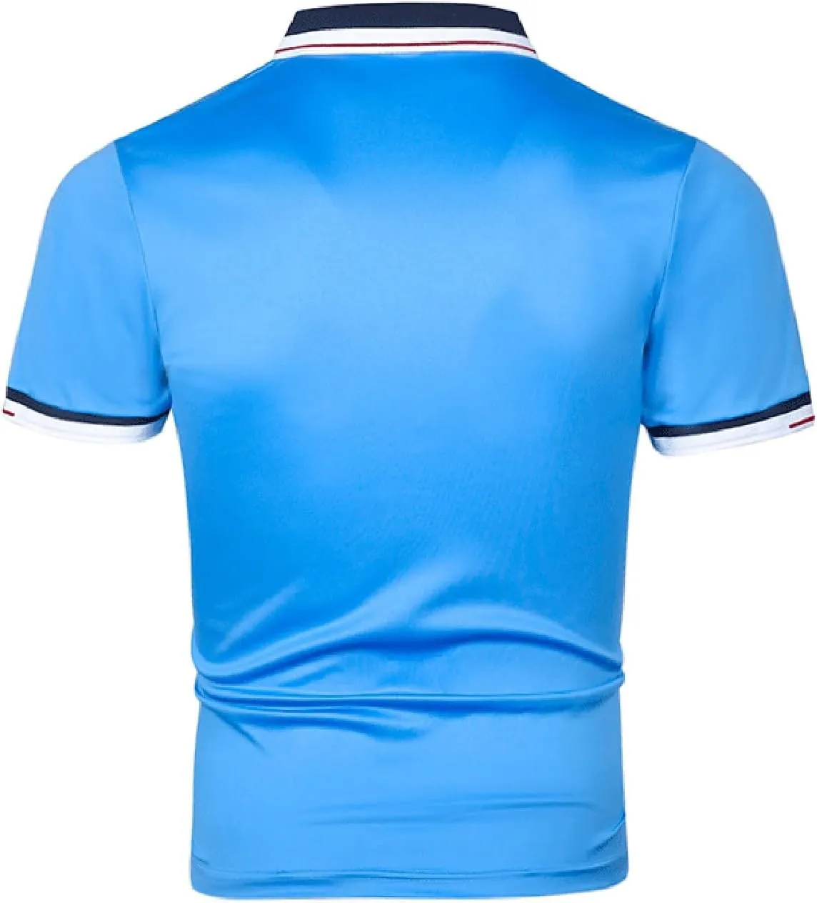 Mens Resort Wear 2025 Muscle V-Neck Athletic Gym Fitness Polo Tees Dry Fit Moisture Wicking Performance Short Sleeve