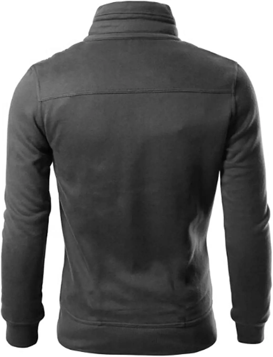 Mens Slim Fit Varsity Jackets Stand Collar Zip Up Lightweight Windbreaker Casual Active Bomber Jackets Vintage Coats