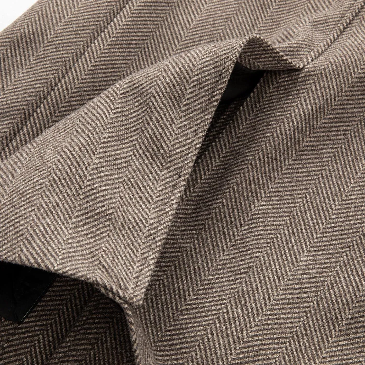 Men's Winter Mid Length Coats Business Woolen Coats Trench Coat Windproof Notch Lapel Double Breasted Coats Jackets