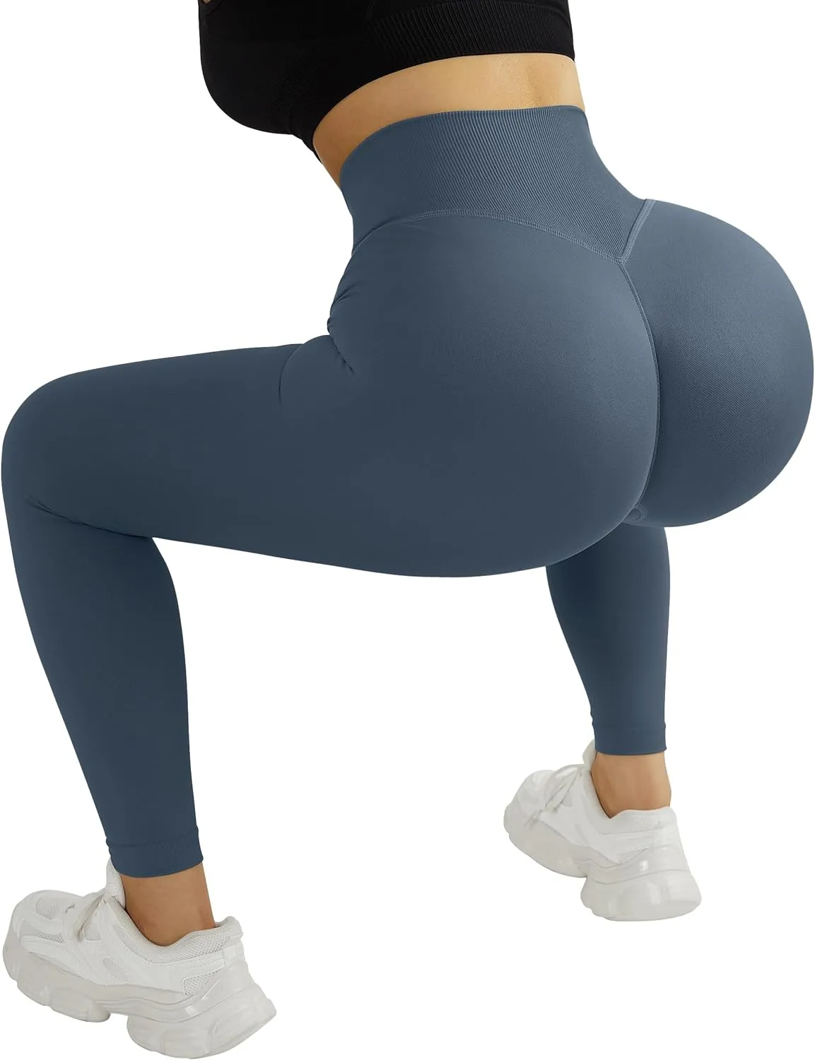 MOOSLOVER Seamless Butt Lifting Workout Leggings for Women High Waist Yoga Pants Compression Contour Tights