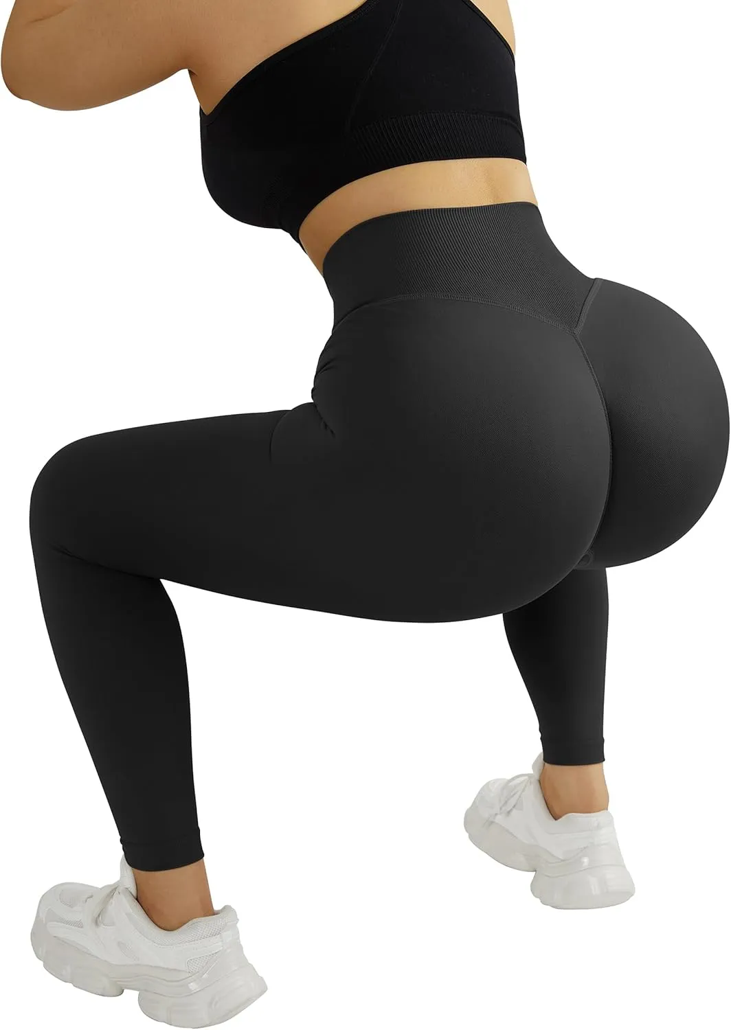 MOOSLOVER Seamless Butt Lifting Workout Leggings for Women High Waist Yoga Pants Compression Contour Tights