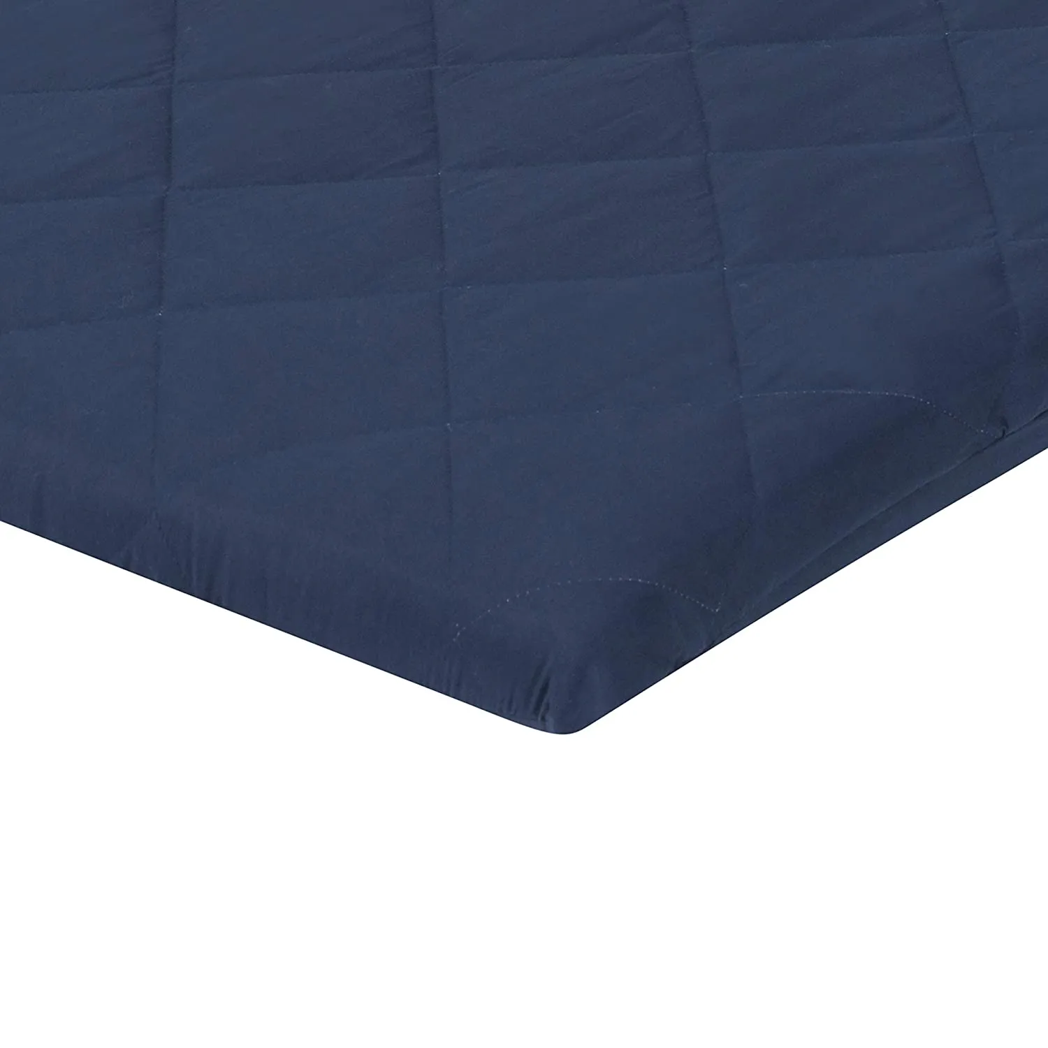 Navy Quilted Portable Crib/Playard Sheet